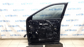 Дверь в сборе передняя правая Nissan Rogue 21-26 черный KH3, keyless, царапины на хром молдинге, побелел пластик