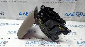 Подлокотник Audi A4 B8 08-12 дорест, кожа, серый, с каркасом, порез