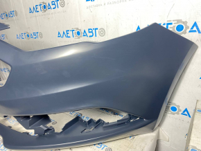 Бампер передний голый Ford Fusion mk5 17-18 с заглушкой, без парктроников примят, царапины