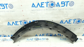 Накладка арки крыла задняя левая Nissan Rogue 21-26 US built, структура, царапины, трещины в креплении