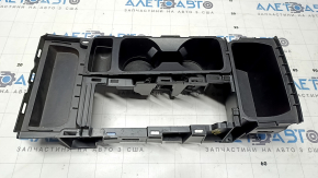 Накладка центральной консоли подстаканники Ford Escape MK3 17-19 черная, царапины