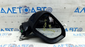 Зеркало боковое правое сборе Nissan Rogue 21-23 SV, 6 пинов, BSM,  черное+структура