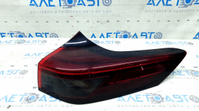 Lampă aripă exterioară dreapta Nissan Rogue 21-24, halogen + LED, fabricată în SUA, zgârieturi