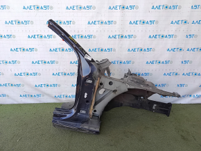 Четверть передняя правая Audi A4 B8 08-16 синяя, отпилена, тычки