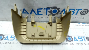 Накладка центральной консоли задняя нижняя Toyota Highlander 14-19 бежевая, царапины