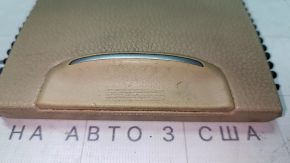 Ornamente bej pe consola centrală Toyota Highlander 14-19, partea superioară mare, zgârieturi pe mâner