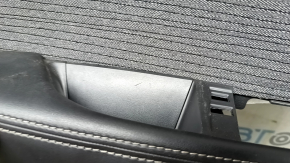 Panou decorativ ușă spate stânga Nissan Rogue 23-23 S fabricat în SUA, negru, fără cortină, cu inserție gri din stofă, cotiera din piele, plafon maro, zgârieturi