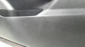 Panou ușă față dreapta pentru Nissan Rogue 23-24 fabricat în SUA, negru cu inserție din piele neagră, cotieră din piele, plafon maro, cu mâner și ornamente, zgârieturi
