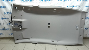 Обшивка потолка Nissan Rogue 23-23 без люка, серая, с плафонами и микрофонами, под чистку, царапина