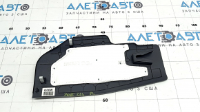 Ornamente laterale consolei centrale față stânga pentru Kia Sorento 21-25 HEV, PHEV, negre