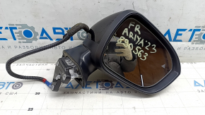 Ansamblu oglindă retrovizoare dreapta pentru Nissan Ariya 23-25, 9 pini, negru, încălzit, BSM, zgârieturi