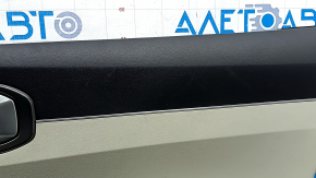Panou ornamental ușă, spate dreapta Kia Sorento 21-25 HEV, PHEV, negru cu gri, fără cortină, cu cotieră, piele gri, cu inserție de grafit, cu mâner, necesită curățare, zgârieturi