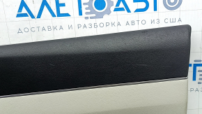 Обшивка двери карточка передняя правая Kia Sorento 21-26 HEV, PHEV черная с серым без шторки, с подлокотником кожа серая, с графит вставкой, с ручкой, под чистку, царапины