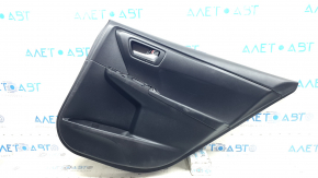 Panou ușă spate dreapta pentru Toyota Camry V55 15-17 SUA, piele neagră, cotieră din piele neagră, inserție din piele neagră, cu mâner, zgârieturi