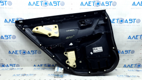 Panou ușă spate dreapta pentru Toyota Camry V55 15-17 SUA, piele neagră, cotieră din piele neagră, inserție din piele neagră, cu mâner, zgârieturi
