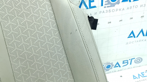 Обшивка подушки водительского сиденья Kia Sorento 21-26 перфорация, кожа серая, подогрев, под чистку, замята