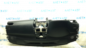 Торпедо передняя панель с AIRBAG Toyota Camry v55 15-17 usa черная, белая строчка