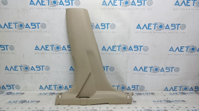Ornamente montan central stânga jos Nissan Rogue 14-20, bej, cu dop, zgâriat