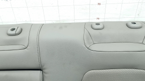 Спинка заднего ряда сидений левая Honda CRV 20-22 кожа серая, с подлокотником, под чистку, замята