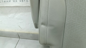 Сидение 2 ряда левое Kia Sorento 21-26 HEV, PHEV перфорация, кожа серая, под чистку, примято