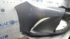 Бампер передний голый Toyota Camry v55 15-17 usa, серебро, царапины, надлом крепления, сколы, паутина, вмятины