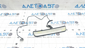 Prag cromat pentru ușă spate Infiniti QX50 19-22 cu iluminare din spate, zgârieturi