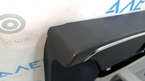 Panou decorativ ușă, dreapta față, Audi A5 F5 18-19, piele gri 5D, inserție și cotieră, piele gri deschis, Bang & Olufsen, fără iluminare din spate, cu mâner, lambriu
