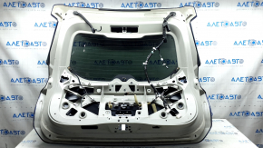 Дверь багажника голая со стеклом Nissan Rogue 14-18 под электропривод, синий RBY, царапины