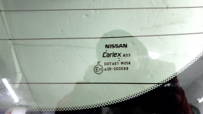Дверь багажника голая со стеклом Nissan Rogue 14-18 под электропривод, синий RBY, царапины