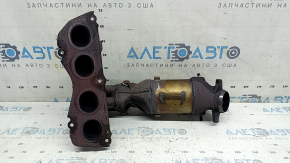 Коллектор выпускной с катализатором Toyota Camry v55 15-17 hybrid, ржавый