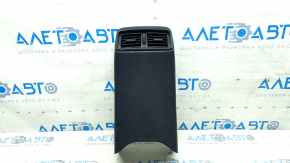 Ornament consolă centrală spate cu guri de aerisire pentru Nissan Rogue 14-20, negru, zgârieturi