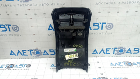 Ornamente consolei centrale spate Infiniti QX50 19-22, negre cu crom, cu deflector