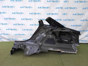 Четверть крыло задняя правая Audi A4 B9 17-19 отпилена, графит, после ремонта, примята, тычки