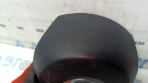 Подушка безопасности airbag в руль водительская Nissan Rogue 17-20 черная, царапина, ржавый пиропатрон