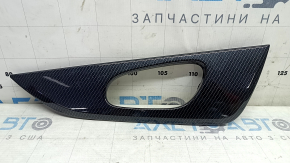 Накладка обшивки двери (карточки) задняя левая Nissan Rogue 14-20 под карбон