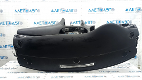 Торпедо передняя панель с AIRBAG Infiniti QX50 22-25 черная, под динамик, с дефлекторами