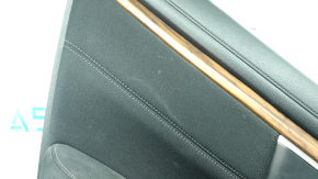 Panou ușă spate stânga pentru Honda CRV 17-22, negru, inserție piele bej, cotieră piele bej, ornament imitație lemn, sub tweeter