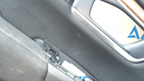 Panou ușă spate stânga pentru Honda CRV 17-22, negru, inserție piele bej, cotieră piele bej, ornament imitație lemn, sub tweeter