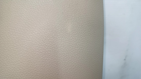 Накладка центральной стойки нижняя правая Nissan Rogue 14-20 бежевая, с заглушкой, побелел пластик