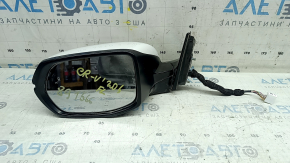 Ansamblu oglindă retrovizoare stânga pentru Honda CRV 17-22, 9 pini, semnalizator, BSM, încălzit, alb