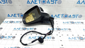Ansamblu oglindă retrovizoare stânga pentru Audi Q5 80A 18-24V, 15 pini, reglare automată a intensității luminii, semnalizare, BSM, încălzită, alb