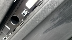 Обшивка двери карточка задняя левая Audi Q5 80A 21-24 кожа черная, подлокотник черный, с накладками, с ручкой, вмятины