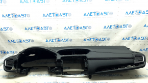 Торпедо передняя панель с AIRBAG Honda CRV 20-22 черная, с дефлекторами
