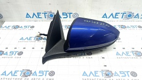 Зеркало боковое левое в сборе Hyundai Tucson 22-26 8 пинов, поворотник, подогрев, BSM, синее