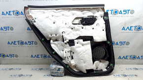 Panou ușă spate dreapta pentru Nissan Ariya 23-25, piele neagră, inserție din piele neagră, cotieră din piele neagră, mâner cromat