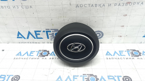 Подушка безопасности airbag в руль водительская Hyundai Tucson 22-26 черная, царапины