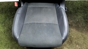 Водительское сиденье Nissan Ariya 23-26 с airbag, электрическое, подогрев, кожзам черный с вставкой алькантары, ожог