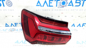 Фонарь внешний крыло левый Audi A6 C8 19-24 без анимации с хром молдингом, потёрт