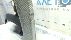 Накладка задней стойки перед форточкой левая Audi A6 C8 19-23 серая с черным, под химчистку, царапины