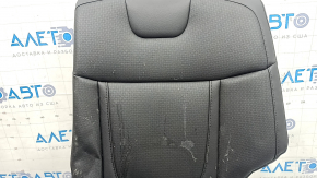 Спинка заднего ряда сидений 2 ряд левая Hyundai Tucson 22-26 кожа черная, перфорация, под химчистку, замята, надрыв